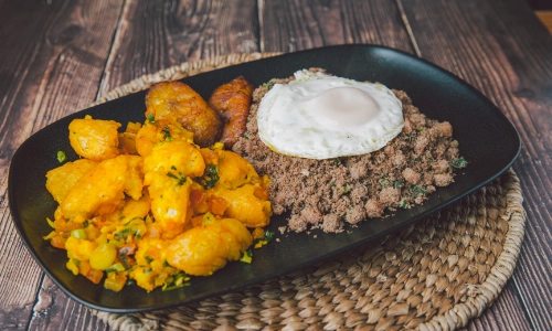Migas Con Carne Molida 