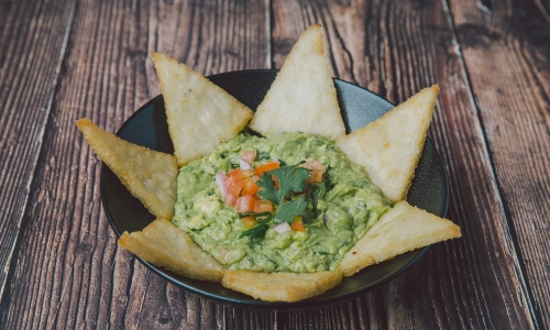 Arepa Frita con Guacamole