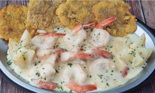Camarones Gratinados