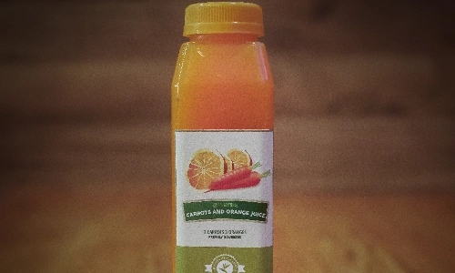 Botella naranja zanahoria 